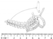 1950s Multi Diamond Brooch UK Size 