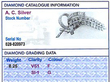1950s Multi Diamond Brooch Grading Data