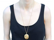 Wearing Large Antique Gold Locket 