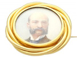 Enamel Portrait Brooch
