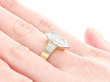 Vintage Diamond Ring on the Hand