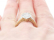 Marquise Diamond Being Worn Close Up