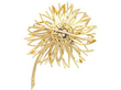 Gold Flower Brooch