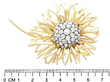 flower brooch ruler 