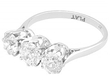 Antique Platinum Trilogy Ring
