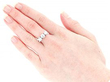Diamond Platinum Trilogy Ring UK Wearing Image
