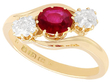 Edwardian Ruby and Diamond Ring 