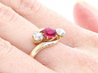 Edwardian Ruby and Diamond Ring 