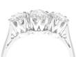 18ct White Gold Diamond Three Stone Ring