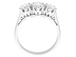 18ct White Gold Diamond Three Stone Ring