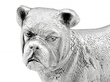 Vintage Silver Dog Figurine 