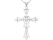 Diamond Cross Pendant in Platinum