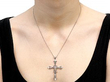 Diamond Cross Pendant in Platinum