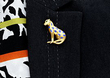 Vintage Cheetah Brooch Wearing Image