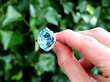 White Gold Aquamarine Ring outside