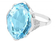 White Gold Aquamarine Ring
