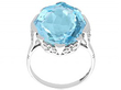 White Gold Aquamarine Ring