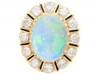 Vintage Opal Cluster Ring