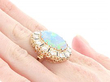Vintage Opal Cluster Ring