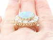 Vintage Opal Cluster Ring