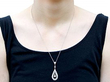 Antique Diamond Pendant Platinum wearing