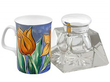 Antique Glass and Silver Inkwell