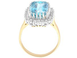 Aquamarine Cluster Ring 