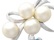 Vintage White Gold and Aquamarine Brooch