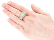 Art Deco Old European Cut Diamond Ring wearing