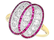 1920s Ruby and Yellow Gold Ring