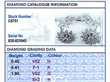 Vintage Diamond Drop Earrings grading card