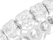 18k Full Eternity Ring White Gold close up