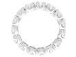 18k Full Eternity Ring White Gold side