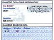 18k Full Eternity Ring White Gold grading card