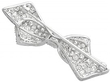 Platinum and Diamond Bow Brooch