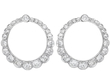 Antique Diamond Hoop Earrings