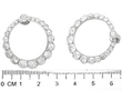 Antique Diamond Hoop Earrings size