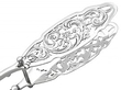 Antique Sterling Silver Tongs