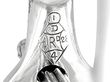 Large Sterling Silver Tongs Detail 