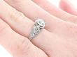 Diamond Engagement Ring Wearing Hand