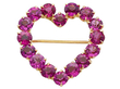 Antique Purple Garnet Brooch 