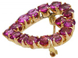 Yellow Gold and Garnet Brooch