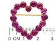 Size of Antique Purple Garnet Brooch 