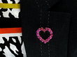 Wearing Antique Purple Garnet Brooch 