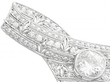 1920s Diamond Brooch Platinum