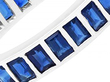 Close Up Sapphire White Gold Eternity Ring