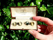 Antique Tiger Eye Cufflinks 