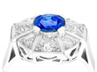 Sapphire and Diamond Ring