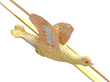 Antique Gold Bird Brooch 1910
