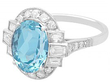 Vintage Aquamarine Cocktail Ring